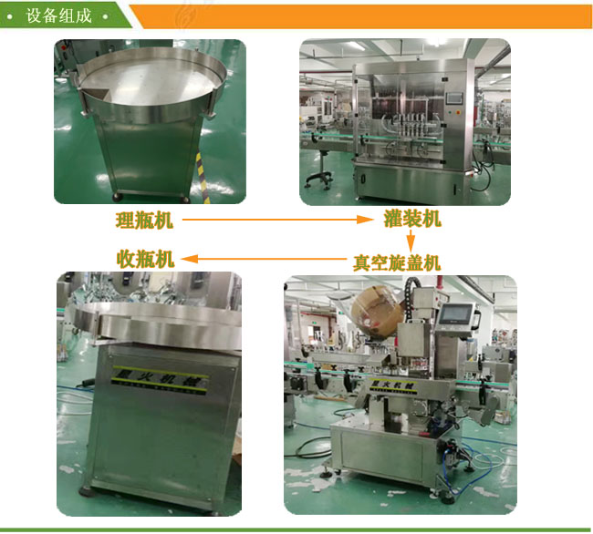 醬料灌裝真空旋蓋生產(chǎn)線 